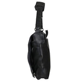 Kenneth Cole Reaction Pebbled Faux Leather Flapover 15" Laptop Messenger Bag, Black, Medium