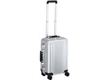Zero Halliburton Classic Polycarbonate Carry On 4 Wheel Spinner Travel Case, Silver, One Size