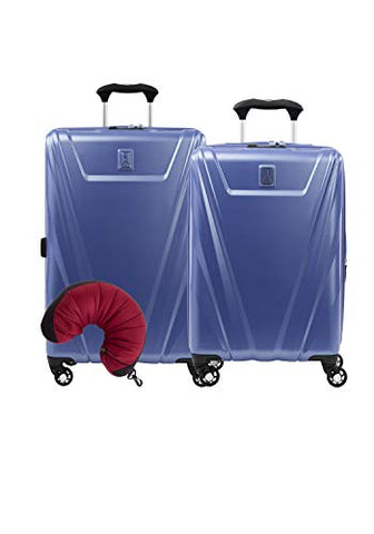 Travelpro Maxlite 5 Hardside 3-PC Set: Carry-On and 25-Inch Spinner with Travel Pillow (Azure Blue)
