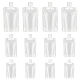 YASUOA 12 Pieces Travel Size Refillable Empty Squeeze Pouch, TSA Approved Stand Up Pouch for Toiletry, Lotion Shampoo Shower Gel Squeezable Bags, Leakproof Cosmetic Containers (30ml/50ml/100ml)