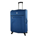 Mia Toro Italy Adige Softside 28 Inch Spinner, Blue