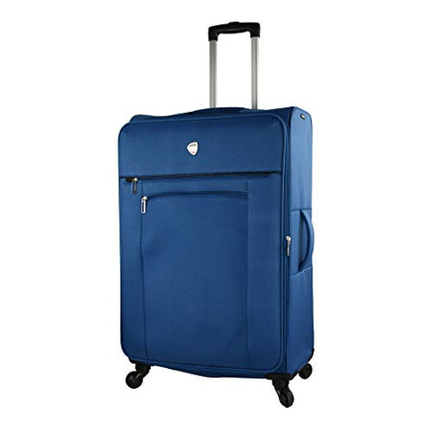 Mia Toro Italy Adige Softside 28 Inch Spinner, Blue