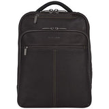 Kenneth Cole Reaction Back-Stage Access Slim Colombian Leather TSA Checkpoint-Friendly 16" Laptop & Tablet Travel Business Backpack, Brown