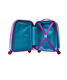 Disney Frozen Hard Side Spinner Trolley 18 Inch Luggage for Kids [Blue]