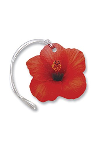Hibiscus Die-Cut Luggage Tag