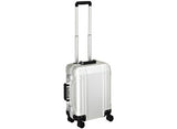 Zero Halliburton Geo Aluminum Carry On 4 Wheel Spinner Travel Case, Silver, One Size