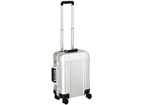 Zero Halliburton Geo Aluminum Carry On 4 Wheel Spinner Travel Case, Silver, One Size