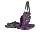 Biaggi Luggage Zipsak 20" Micro Fold Spinner Fashion Tote, Purple