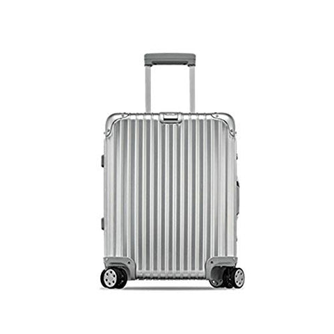 Rimowa Topas Carry on Luggage IATA 20"Inch Cabin Multiwheel TSA Lock Spinner 32L Suitcase - Silver