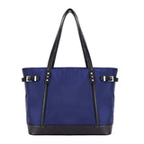 McKlein, N Series, ARIA, Nano Tech-Light Nylon with Leather Trim, Nylon Ladies' Tote, Navy (17567)