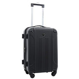 Travelers Club Sky+ Luggage Set, Black, 5 Piece