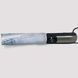 Compact Folding Travel Umbrella Windproof Waterproof,Winter,Auto Open Close Umbrella 45 Inch,Icy