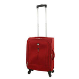 Mia Toro Italy Tena Softside Spinner Carry-on, Red