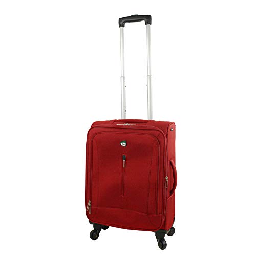 Mia Toro Italy Tena Softside Spinner Carry-on, Red