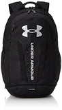 Under Armour Hustle Backpack, Black (001)/Silver, One Size Fits All