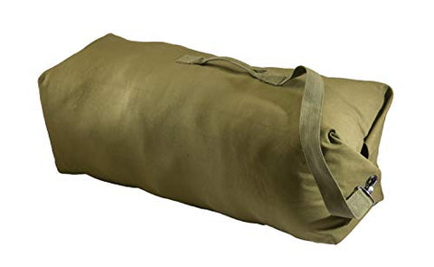 Texsport Top Load Canvas Duffle Duffel Travel Bag, Olive Drab, Giant
