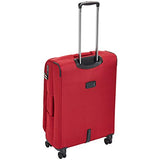 AmazonBasics Premium Expandable Softside Spinner Luggage With TSA Lock 3-Piece Set - 21/25/29-Inch, Red