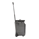 Travelers Club Luggage 16" Top Expandable Rolling Underseater W/USB Port, Dark Gray Suitcase,