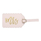 C.R. Gibson Luggage Tag Measures 2.5" X 4.5"-Mr & Mrs