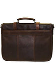 Mancini Leather Goods Single Compartment 15" Laptop Briefcase with RFID Secure