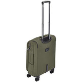 AmazonBasics 2 Piece Expandable Softside Spinner Luggage Suitcase With TSA Lock And Wheels Set - Olive