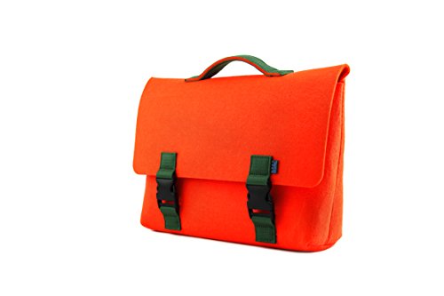 M.R.K.T. Kel 134340b Briefcases, Sweet Tangerine/Navy Blue