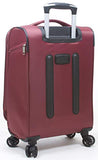 Dejuno Cirrus Lightweight Nylon 3-Piece Spinner Luggage Set-Maroon