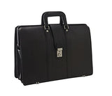 Bellino Lawyer'S Leather Laptop Case Briefcase, Black