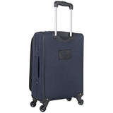 Ben Sherman Houndstooth Hike 20" Lightweight Softside Expandable 4-Wheel Spinner Carry-On Suitcase,