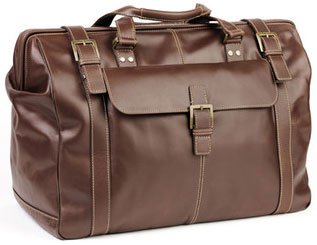 Boconi Bryant Safari Bag (Antiqued Mahogany With Houndstooth)