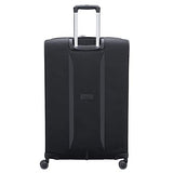 DELSEY Paris Executive Collection Softside Expandable Luggage with Spinner Wheels, Black, Checked-Large 29 Inch