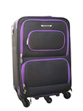 The Dance Angel Suitcase Carry-On Purple and Black"Purple Reign" (Rolling Dance Bag With Costume