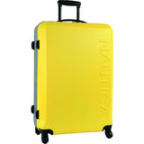 Nautica Luggage Ahoy 3 Piece Hardside Spinner Outer Shell Set, Yellow/Silver, One Size