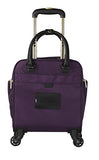 Kensie 16" Under Plane Seat Luggage Tote, Purple With Gold Color Option