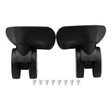 BQLZR Plastic Luggage Suitcase Wheels Swivel Wheel Outdoor Replacement Luggage Travel Suitcase