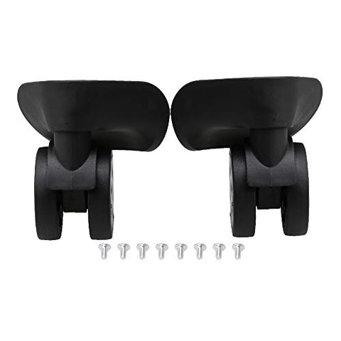 BQLZR Plastic Luggage Suitcase Wheels Swivel Wheel Outdoor Replacement Luggage Travel Suitcase