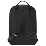 Targus Newport Backpack Sleek Professional Travel Laptop Bag, Water-Repellent Nylon, Premium Metallic Hardware, Wireless Charging Pocket, Protective Sleeve for 15-Inch Laptop, Black (TSB945BT)