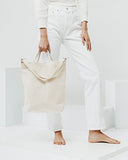 BAGGU Duck Bag Canvas Tote, Essential Everyday Tote, Spacious and Roomy, Natural Canvas (2018)