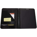 Kenneth Cole Reaction Faux Croco Leather Standard Bifold Writing Pad, Black