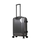 Mia Toro Mia Tor Italy Fonte Hardside 28 Inch Spinner, Silver