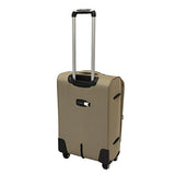 Chariot Milan 3-Piece Lightweight Upright Spinner Luggage Set, Khaki