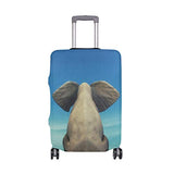 Suitcase Cover Suitcase Lonely Beach Elephant Luggage Cover Travel Case Bag Protector for Kid Girls