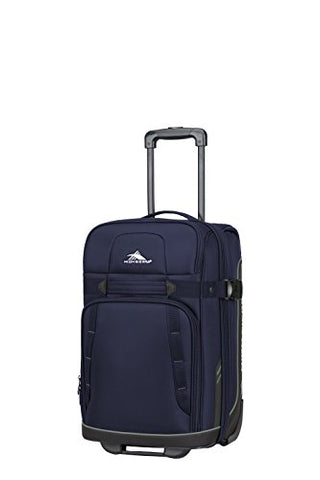 High Sierra Evanston 21" Softside Upright Luggage, Maritime/Black/Fossil