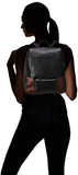 Derek Alexander Backpack Sling With Large Front Open, Black/Brandy, One Size