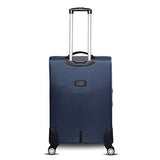 Gabbiano Bellagio Collection 3 Piece Softside Spinner Luggage Set (Navy Blue)