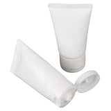BQLZR 30ml White Soft Flip Plastic Empty Tube Cosmetic Cream Lotion Shampoo Travel Containers