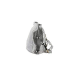 Aimee Kestenberg Pebble Leather Crossbody Handbag- Liza Silver Croco New A292599