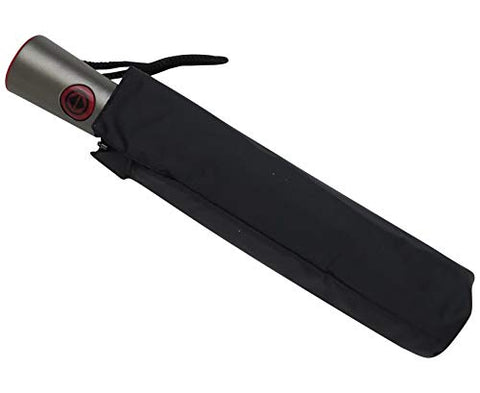 TOTES MINI AUTO OPEN AUTO CLOSE W TITAN TECH UMBRELLA (Black)