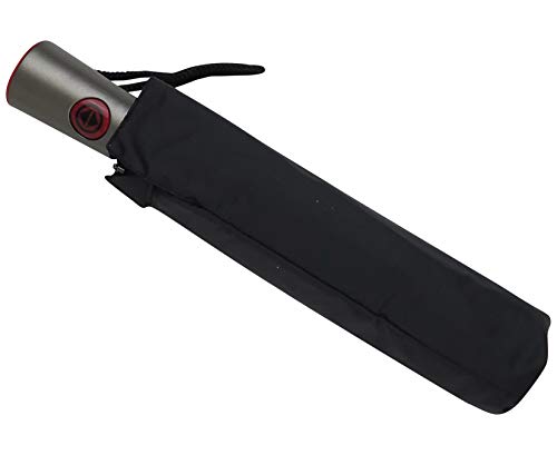 TOTES MINI AUTO OPEN AUTO CLOSE W TITAN TECH UMBRELLA (Black)