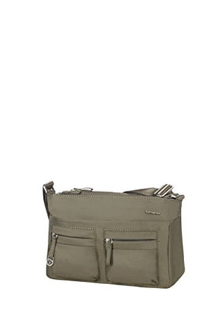 Samsonite Move 2.0 Horizontal Shoulder plus Flap Messenger Bag, 28 cm, 3.944 Liters, Silver Green